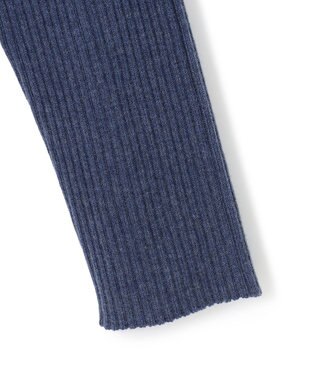 J.PRESS YORK STREET 【WOMEN】リブタートルニット ダルブルー系