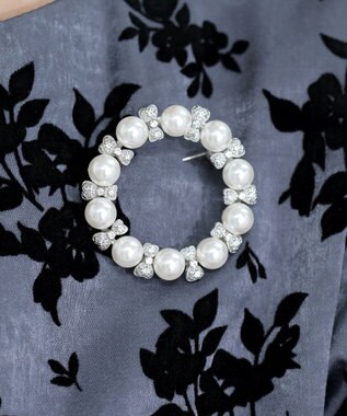 Tiaclasse サークルブローチ シルバー