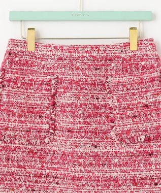 TOCCA CAMELOT TWEED スカート オールドローズ系