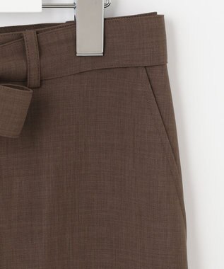 J.PRESS LADIES 【洗える・接触冷感】マルソースパンボイル パンツ ブラウン系