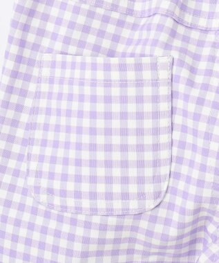 ANY KIDS ひんやりクール ギンガムパンツ ラベンダー×ギンガム