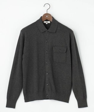 JOSEPH ABBOUD 【チクチクしない/イージーケア/3シーズン対応/サスティナブル】SNOWY  シャツカーディガン グレー系