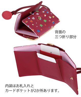 tsumori chisato CARRY てんてん ミニ財布 3つ折り財布 ボルドー