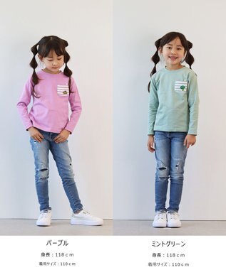 ANY KIDS 【ke ke ke】GOOD MORNING 長袖Ｔシャツ パープル