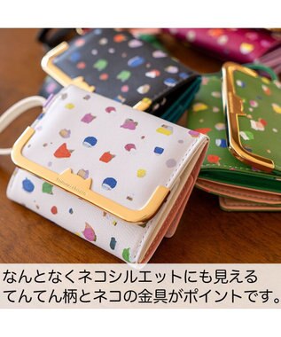tsumori chisato CARRY てんてん ミニ財布 3つ折り財布 ホワイト
