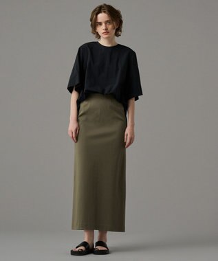 uncrave 【接触冷感・UVカット】ダブルフェイスジャージー スカート（uncrave STANDARD） オリーブ