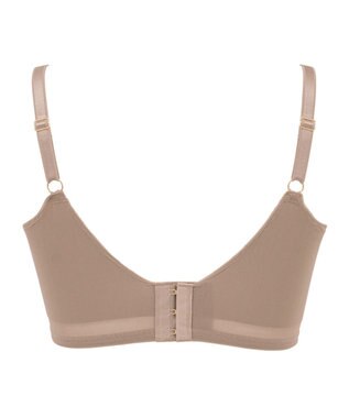 BRADELIS New York 【BRADELIS Me / ノンワイヤー・バストアップ】Perfumyブラ23S1 綿混素材で肌当たりの優しい補正ブラジャー バストにフィットしてラインが響きにくい モカベージュ