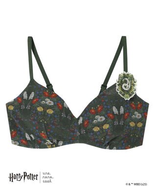 une nana cool 【ハリー・ポッターコラボ】364 シンプル ノンワイヤーブラ グリーン