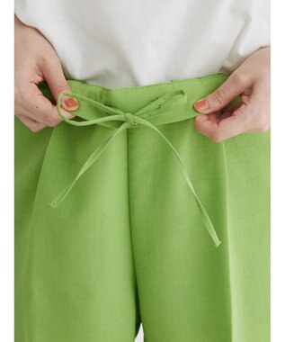 Green Parks 接触冷感　テーパードパンツ Green