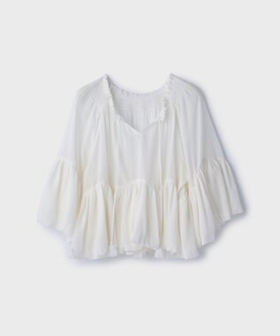 GRACE CONTINENTAL バルーンカフタントップ ホワイト