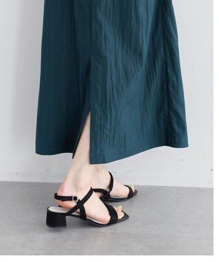 YECCA VECCA 【UVカット/遮熱/接触冷感】COOLカーゴキャミワンピース Blue Green