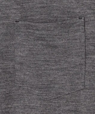 JOSEPH ABBOUD 【ふっくらあたたかウール100％】ウールダディポロシャツ ライトグレー系