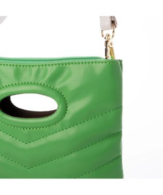 UNBILLION cachecache プクプクミニショルダー グリーン