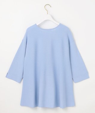 ANY SIS S 【UVカット・洗える】フレアニット チュニック ライトブルー