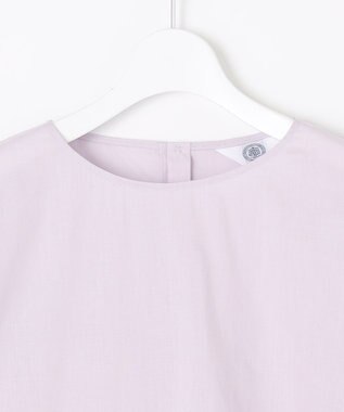 J.PRESS LADIES L 【WEB限定カラーあり・洗える】ラミーポプリン ボリュームスリーブ ブラウス ふじ色系