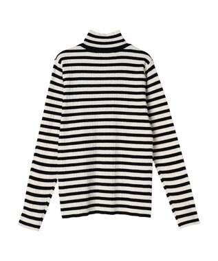 Green Parks ボーダーアソートモックネックニットプルオーバー A