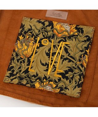 UNBILLION カシュカシュ cachecache / アソート生地LOVE巾着バッグ ブラウン