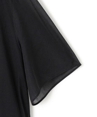 ICB 【洗える】シアージャージ カットソー ブラック系