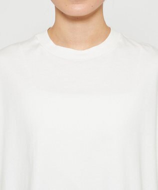 uncrave 【佐藤晴美さん着用・洗濯機洗い可】プレーンストレッチ ビッグTシャツ オフ