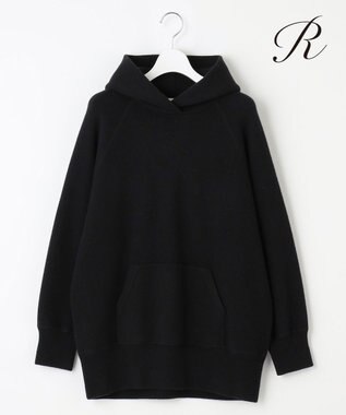 23区 【R(アール)】ウールカシミヤ ニットパーカー ブラック系