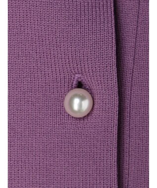 Green Parks ・ｆｕｒｒｙ　ｒａｔｅ２ｗａｙかる~いニットカーデ Purple