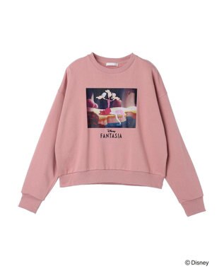 Green Parks ＦＡＮＴＡＳＩＡ／プリント裏毛プルオーバー Pink