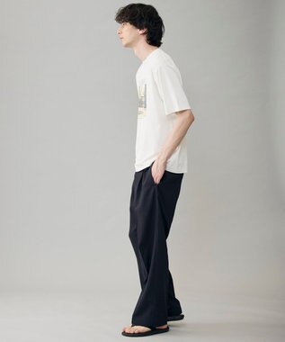 UNFILO MENS ウーリーノ 2タックスラックス ネイビー