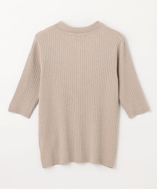 ANY 【洗濯機可能】ポロカラーニット サンドベージュ