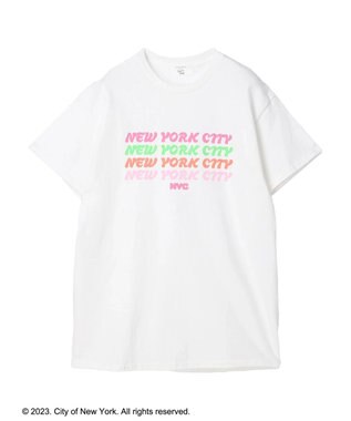 Green Parks ＮＹＣ　ロゴプリントＴシャツ Off White