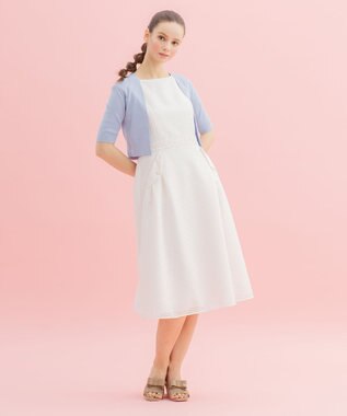 TOCCA 【洗える！&UV CUT】TREFOIL ボレロ スカイブルー系