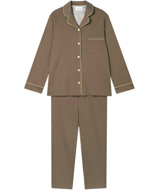 une nana cool 【綿100%】60/1 シルケットスムース 長袖開襟 MADE WITH LIBERTY FABRIC