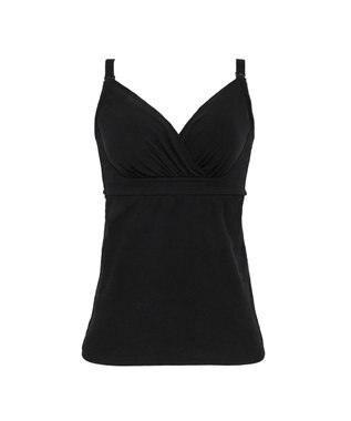 BRADELIS New York 【BRADELIS New York  MATERNITY】オープンカシュクールブラキャミ ブラデリス マタニティ 授乳しやすい 補正下着 ブラトップ カップ付き ブラック