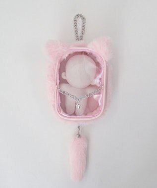 WEGO 【痛バ＆推し活グッズ】なりきりネコぬいポーチ ライトピンク