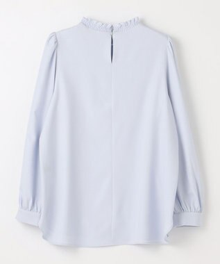 ANY SIS フリルスタンド ブラウス サックスブルー