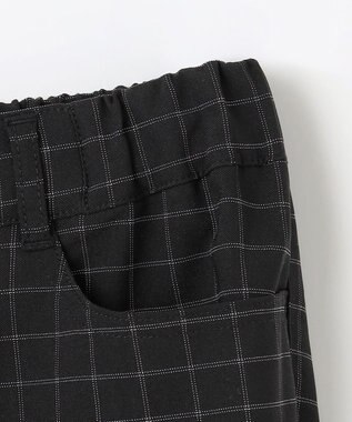 ANY 【大好評につき新色登場！/ストレッチ】大人の7daysデイリーパンツ クロ×ホワイトチェック