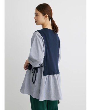 Green Parks テレコドッキングチュニック２ Dark Navy