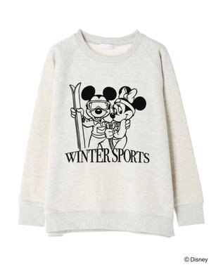 Green Parks Ｄｉｓｎｅｙ／裏起毛フロッキープリントスウェット Oatmeal