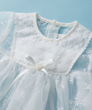 MIKI HOUSE HOT BISCUITS 【ミキハウス】【50-60cm】セレモニードレスセット【通年向け】【箱入】 白