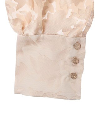 Green Parks AnriettMusee 花柄オパールシャーリングブラウス Beige