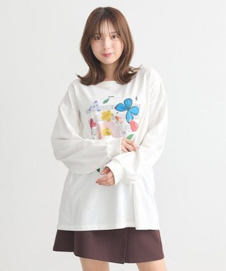 earth music&ecology いいこと奏でるグラフィックＴシャツ White