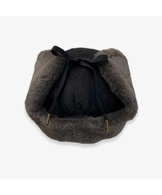 林八百吉商店 un chapeau  コーデュロイアビエイター グレー