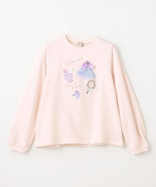 ANY KIDS 【らくっトレーナー】裏毛プリンセスデザイン トレーナー エクリュ