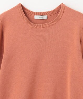 ANY ミラノリブチュニック丈ニット コーラル