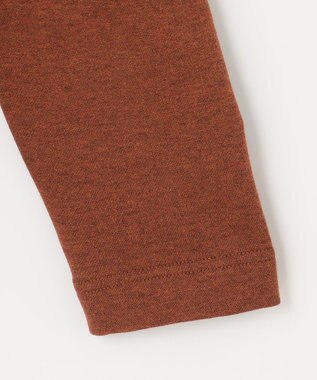 JOSEPH ABBOUD 【オーガニックコットン】ヴィンテージインレー ハイネックZIP オレンジ系