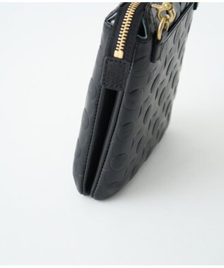 MIYABIYA 南蛮七宝 ソフトレザー ダブルポシェット ブラック