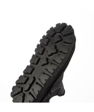 MODE ET JACOMO <carino>本革ムートン　サイドゴアショートブーツ ブラックメタリック