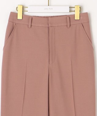 ANY SIS 【蓄熱効果】サーモトロン 2WAYストレッチ テーパードパンツ スモーキーピンク