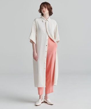 NAVE 【ReNAVE　洗える】バックサテンジョーゼット コーラル