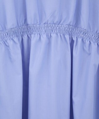 Green Parks イージーケア袖シャーリングシャツ Sax