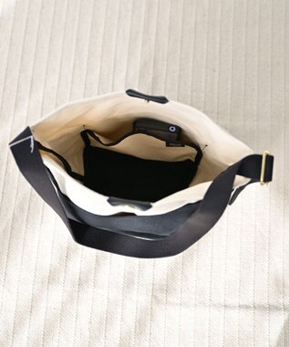 NIZYU KANO TWO-TONE ミニトート 生成り×ブラック